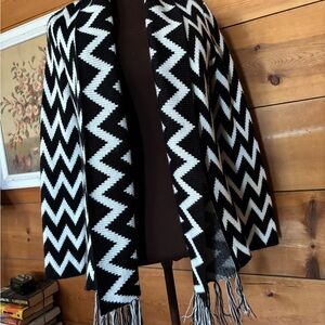 Olive & Oak Fringe Cardigan-M-NWOT